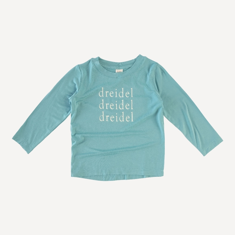 NWT 4T Kate Quinn Organics Long Sleeve Tee Dreidel Dreidel Hannakuh T-shirt